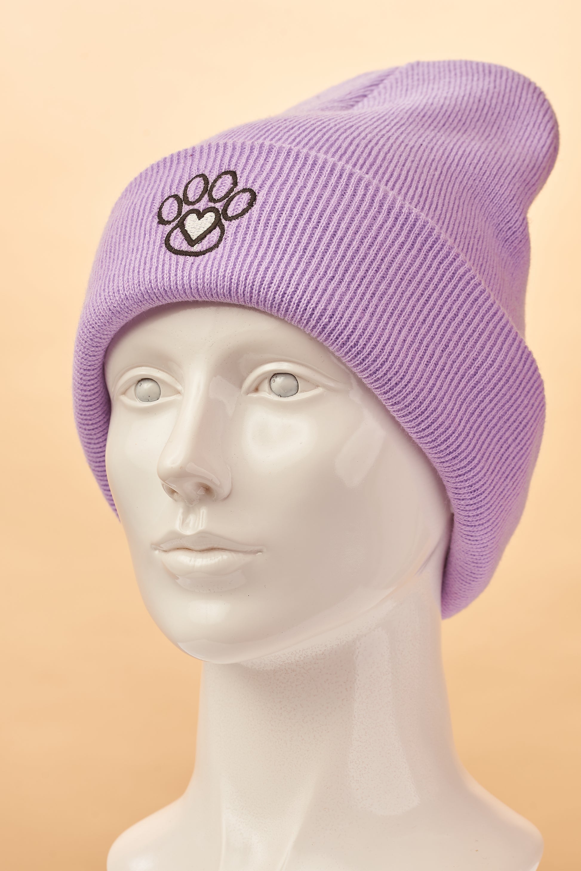 Paw Embroidered Beanie.