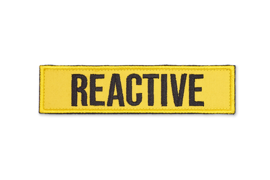 Reactive Dog EmbroideYellow Patch - Yellow.