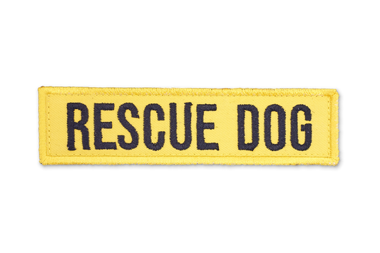 Rescue Dog EmbroideYellow Patch - Yellow.