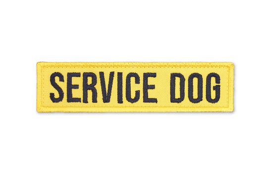 Service Dog EmbroideYellow Patch - Yellow.