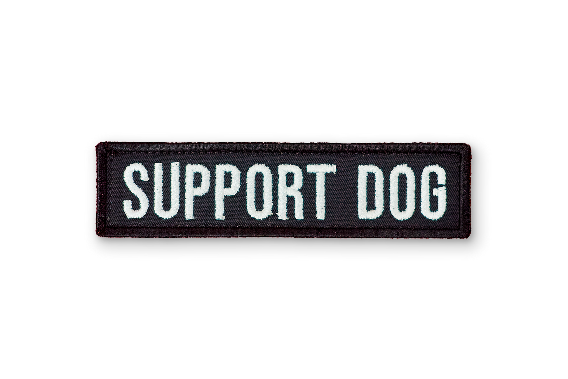 Support Dog EmbroideRed Patch - Black.