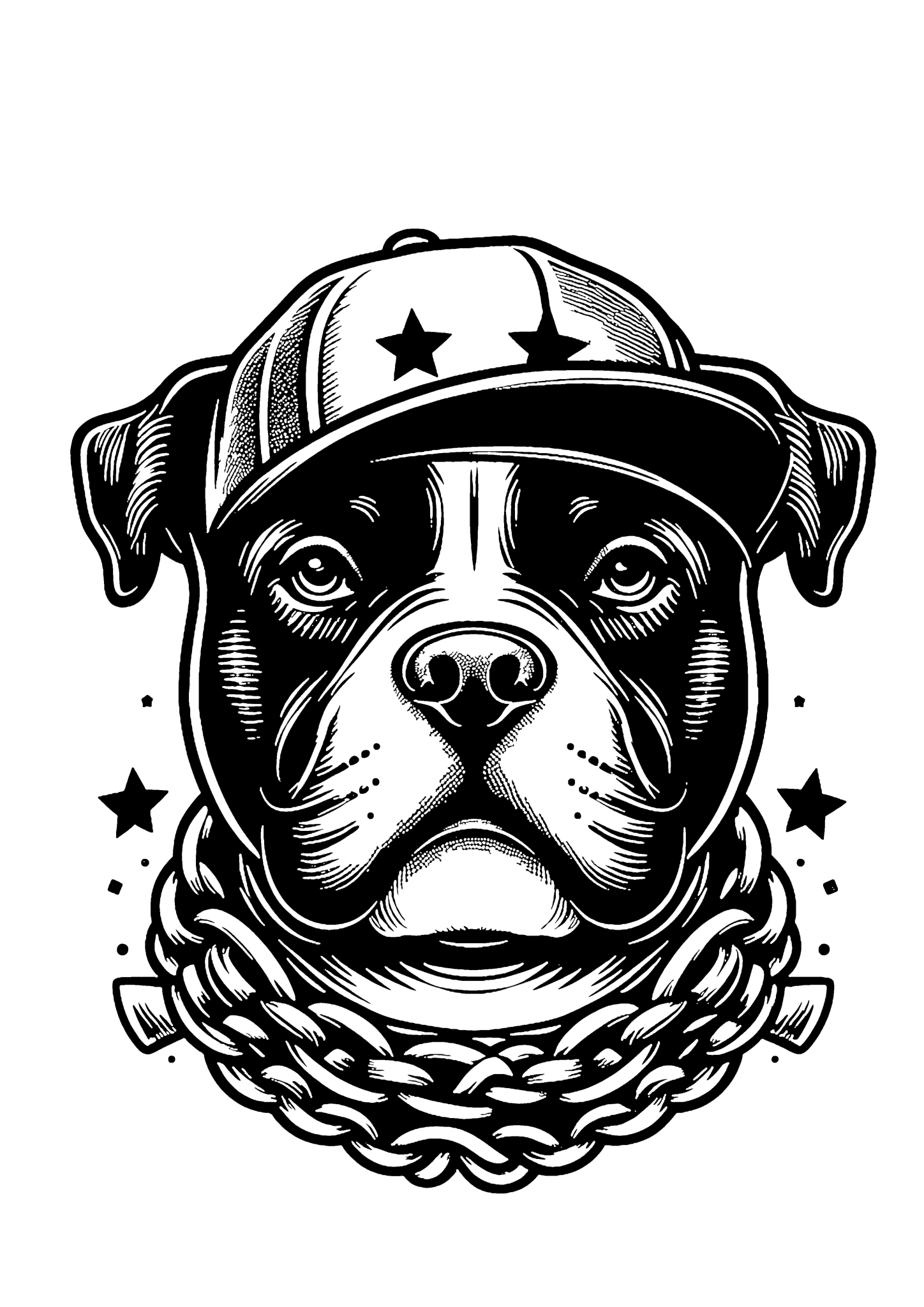 Baseball Staffie Design T-shirt - On Your Barks Merch