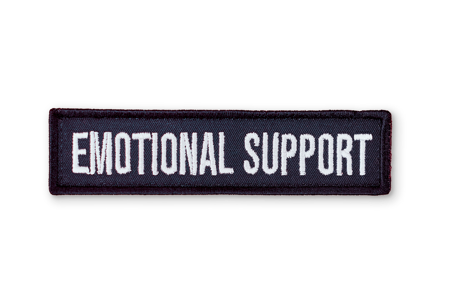 Emotional Support EmbroideRed Patch - Black - On Your Barks Merch