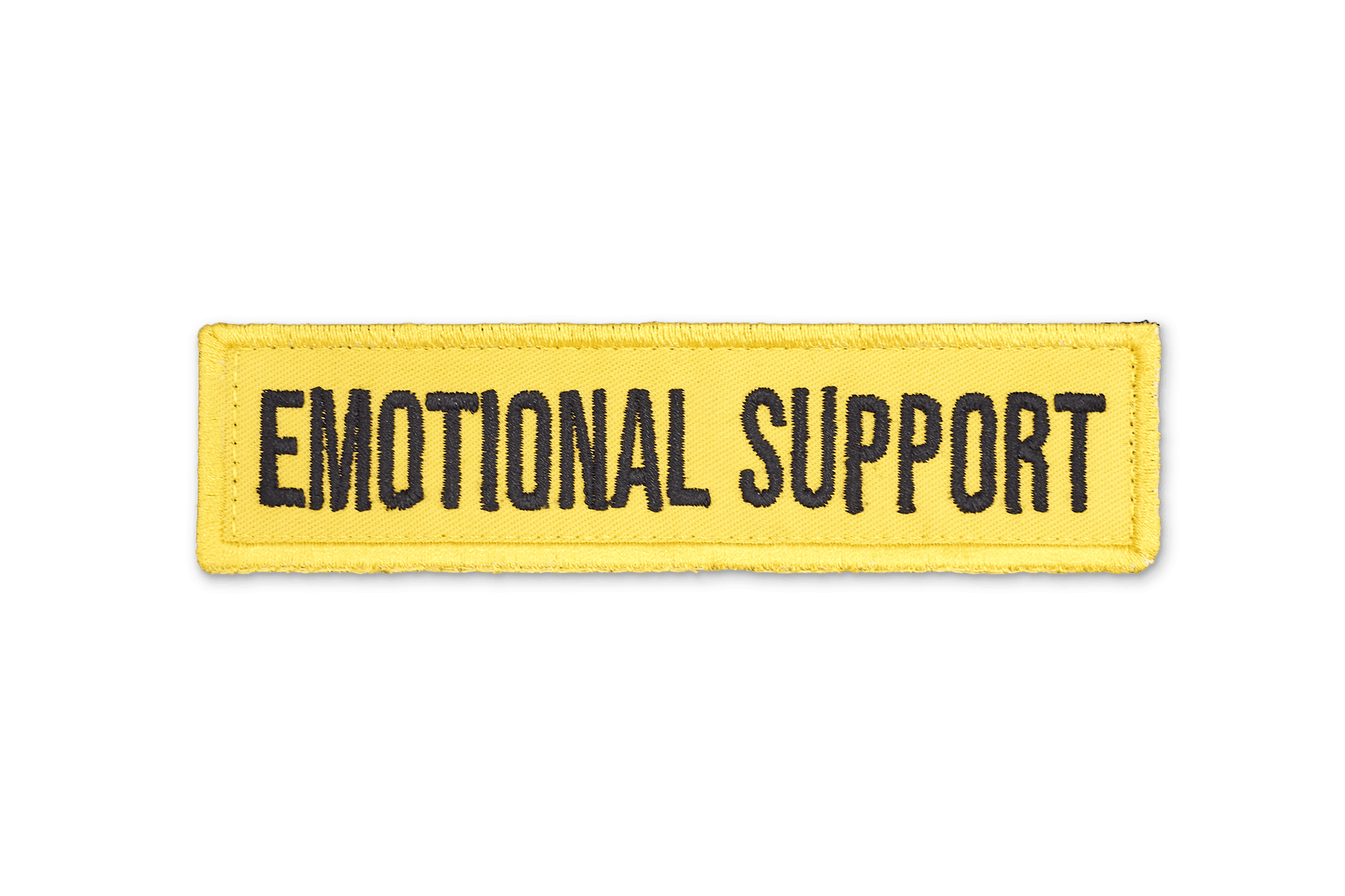 Emotional Support EmbroideYellow Patch - Yellow - On Your Barks Merch