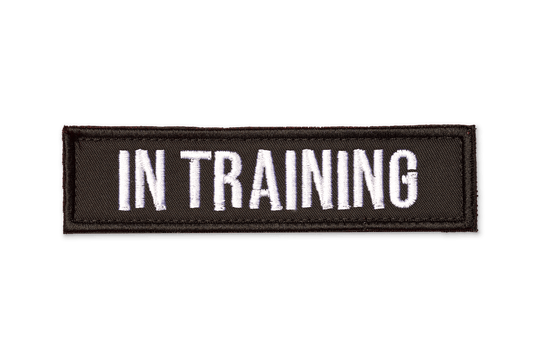 In Training Embroidered Patch - Black - On Your Barks Merch