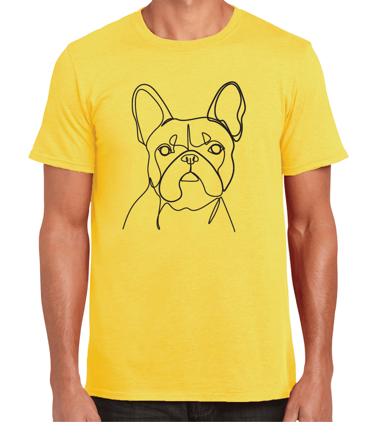 Single Line Art Portrait - Frenchie - On Your Barks Merch