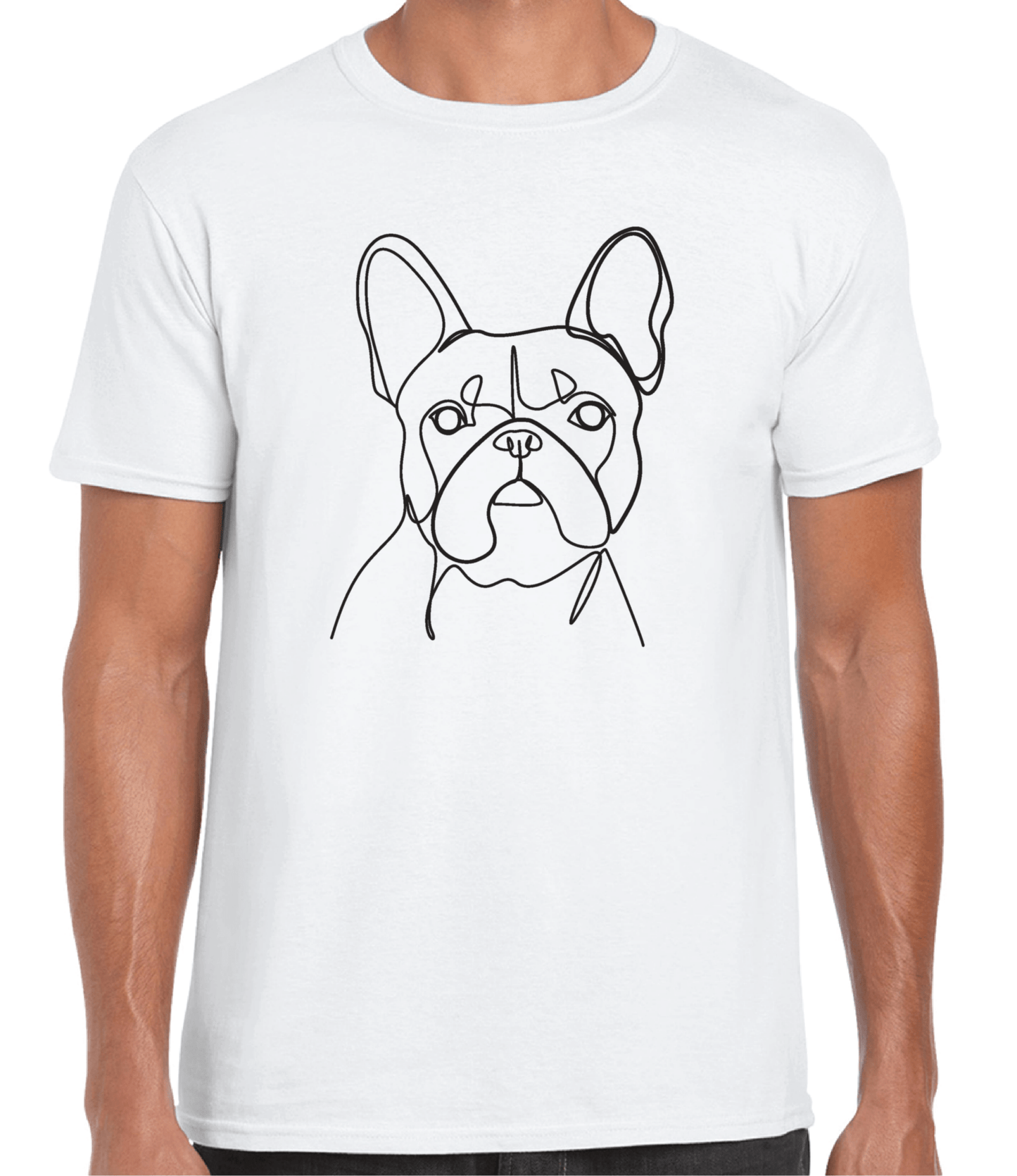 Single Line Art Portrait - Frenchie - On Your Barks Merch