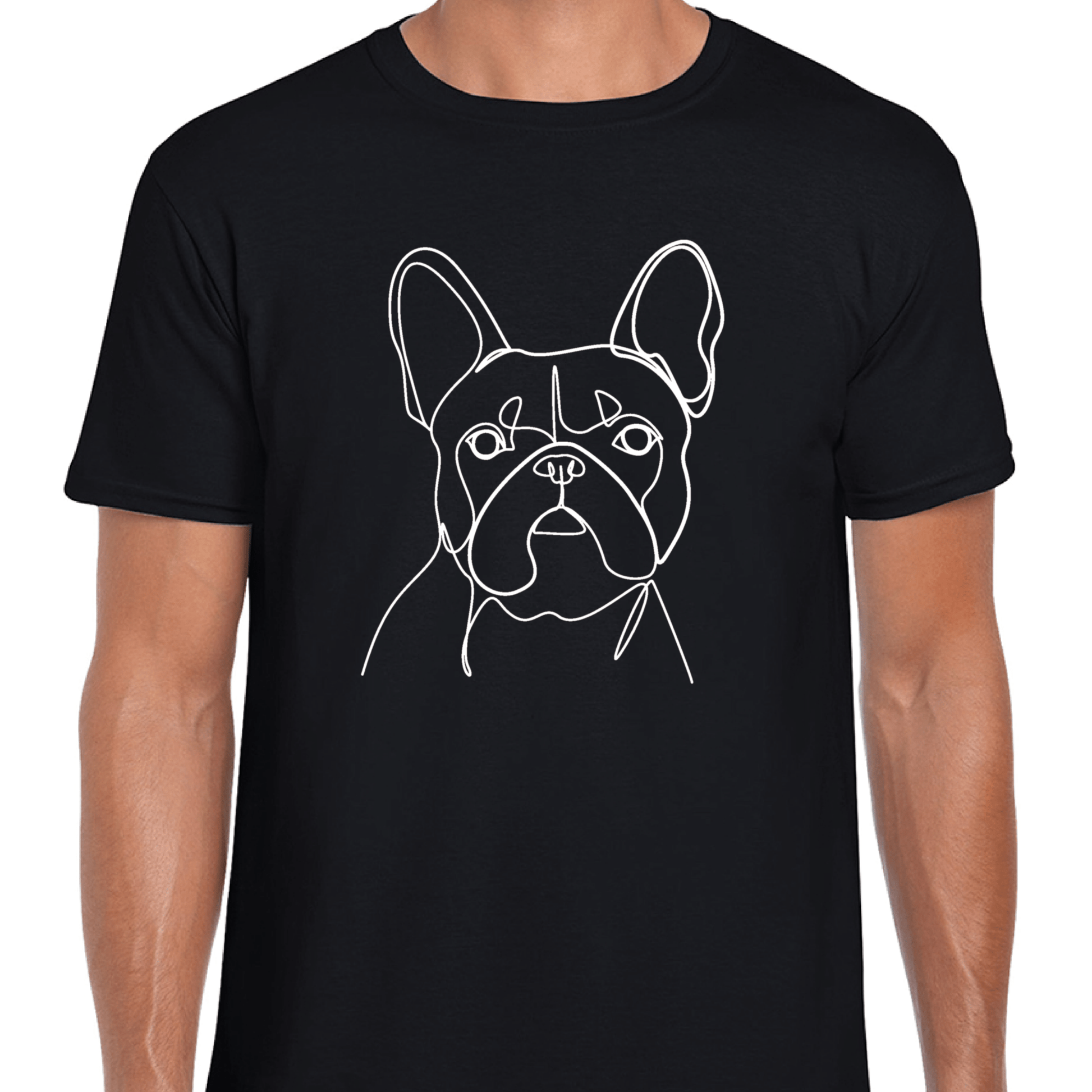 Single Line Art Portrait - Frenchie - On Your Barks Merch