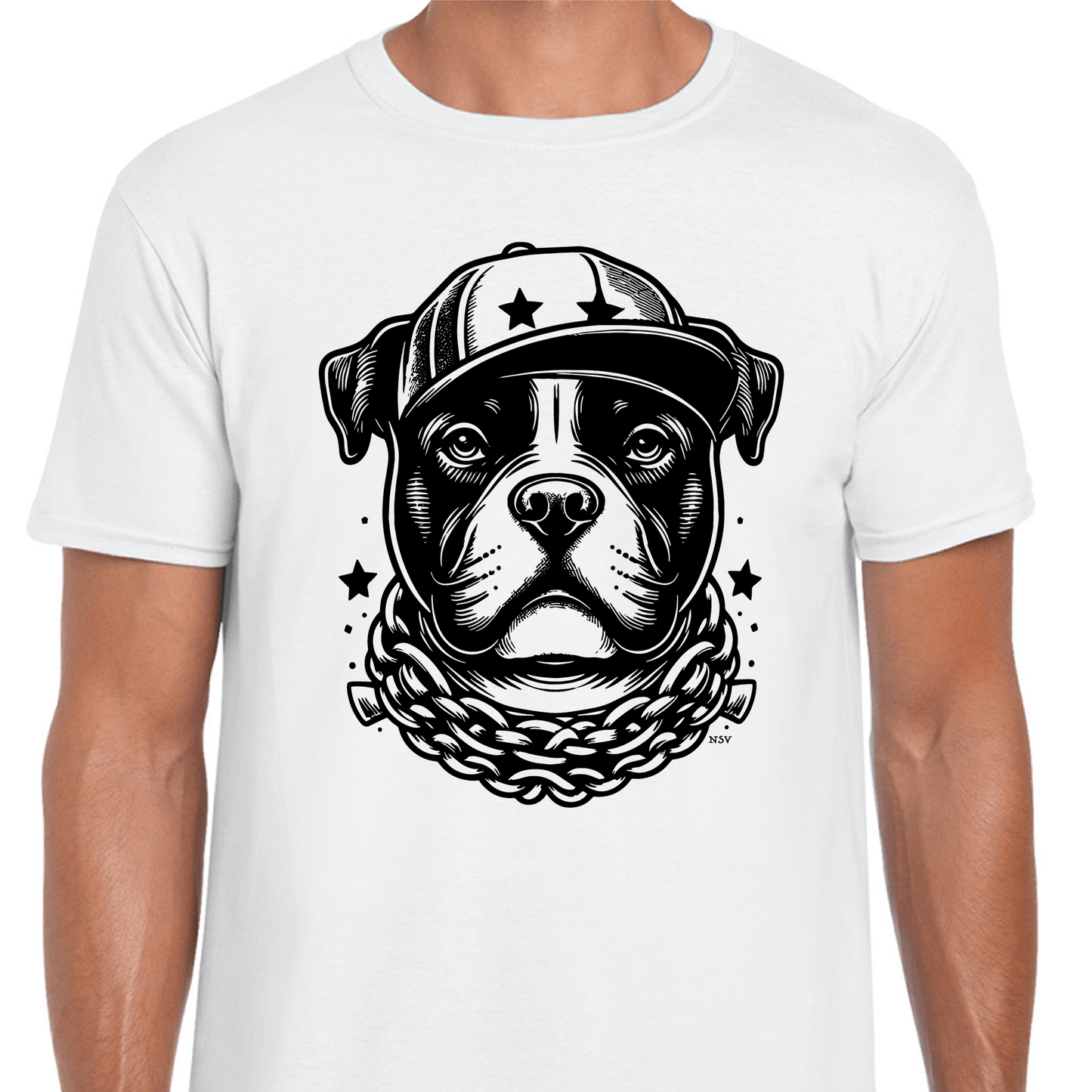 Staffie Design T-shirt - On Your Barks Merch