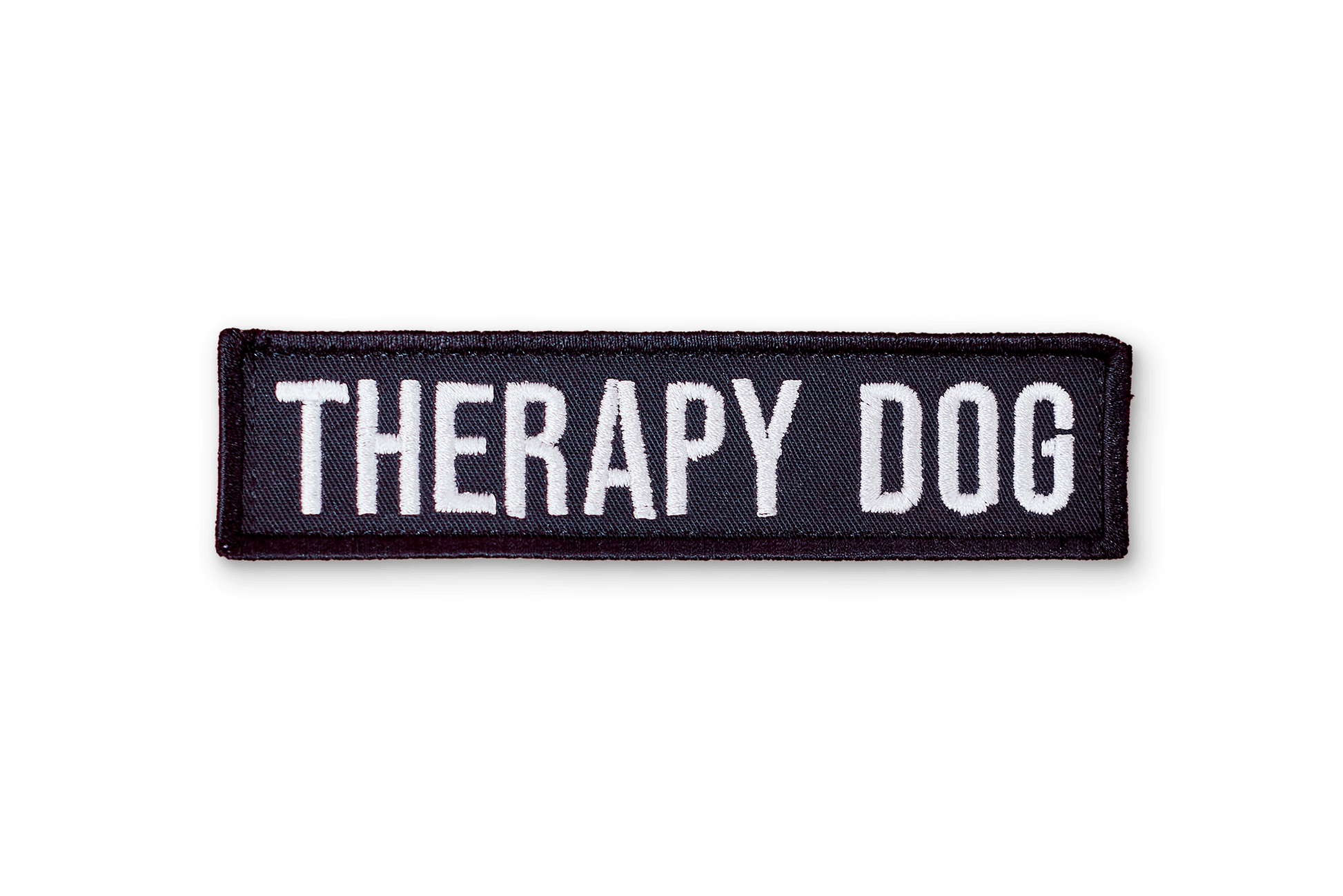 Therapy Dog EmbroideRed Patch - Black - On Your Barks Merch