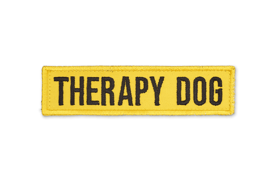 Therapy Dog EmbroideYellow Patch - Yellow - On Your Barks Merch